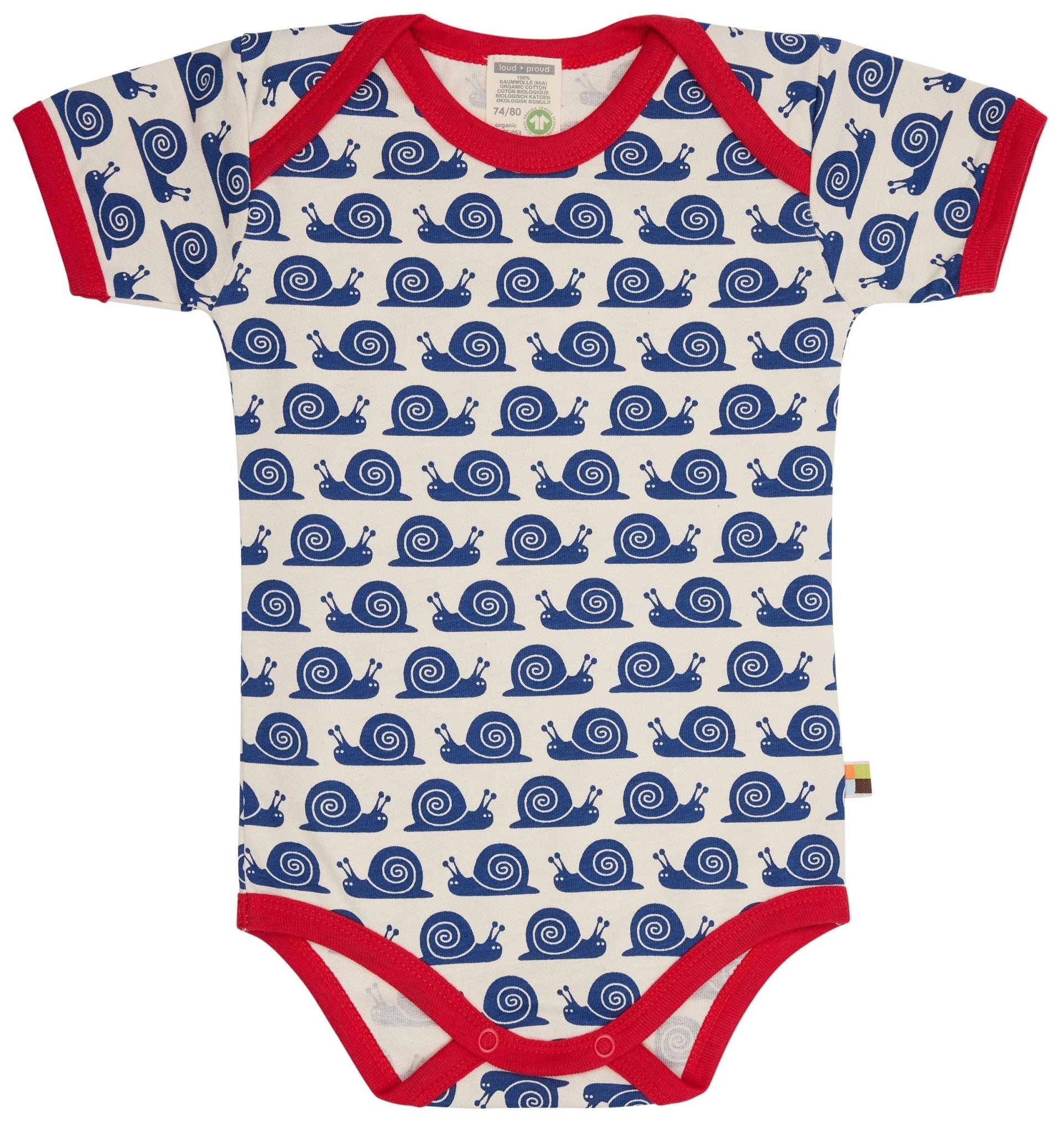 loud-proud-body-kurzarm-schnecken-bio-baumwoll-body-mit-druck image 3