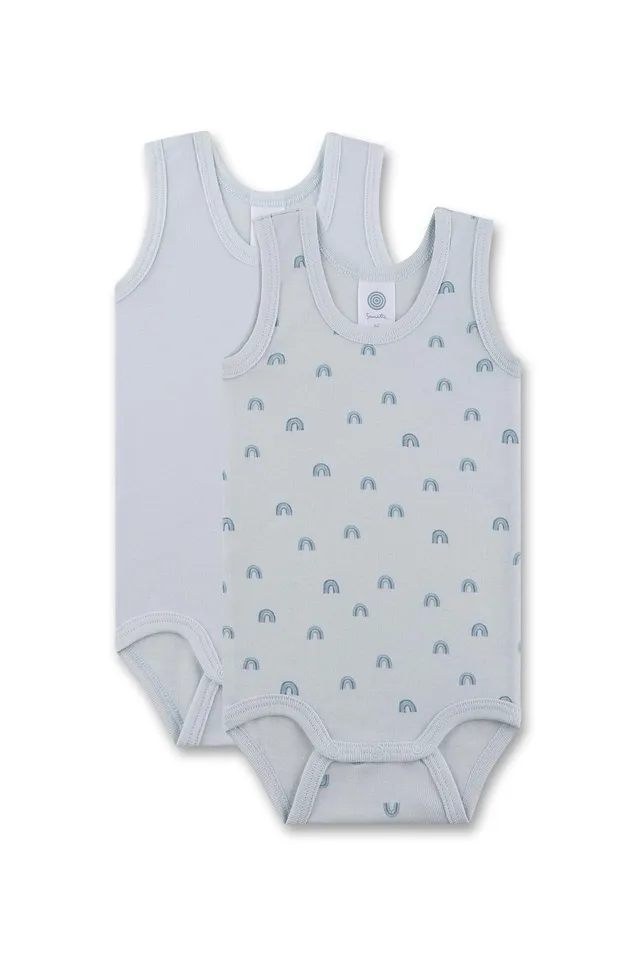 sanetta-baby-body-rmellos-doppelpack-beige-regenbogen-bio-baumwolle-2er-set image 1