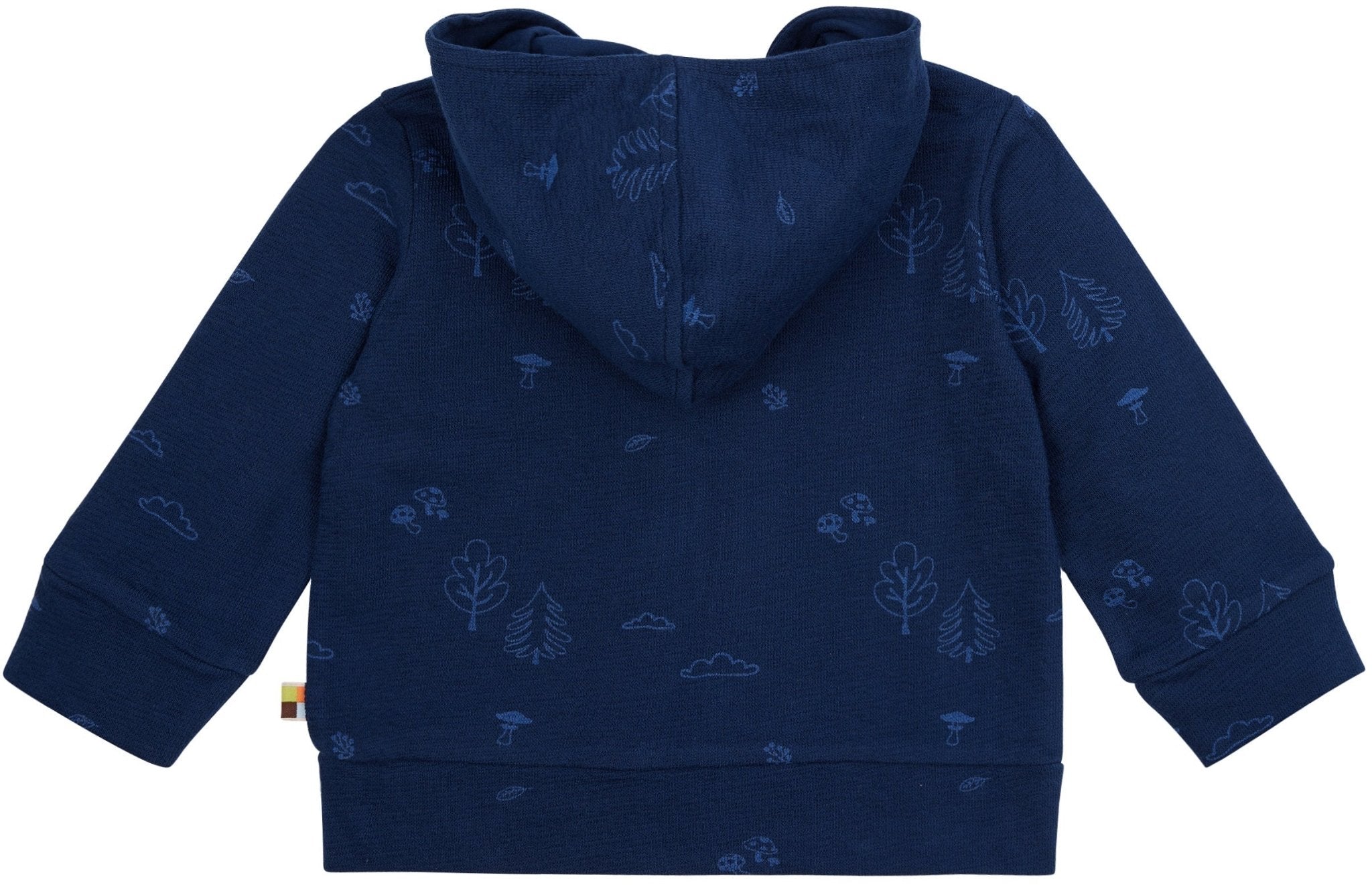 loud-proud-jacke-strukturstrick-mit-druck-kapuzenjacke-wald-motiv image 6