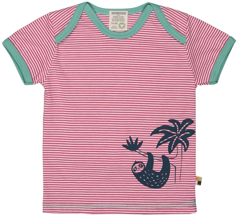 loud-proud-t-shirt-ringel-mit-druck-tiermotiv-single-jersey-shirt image 1
