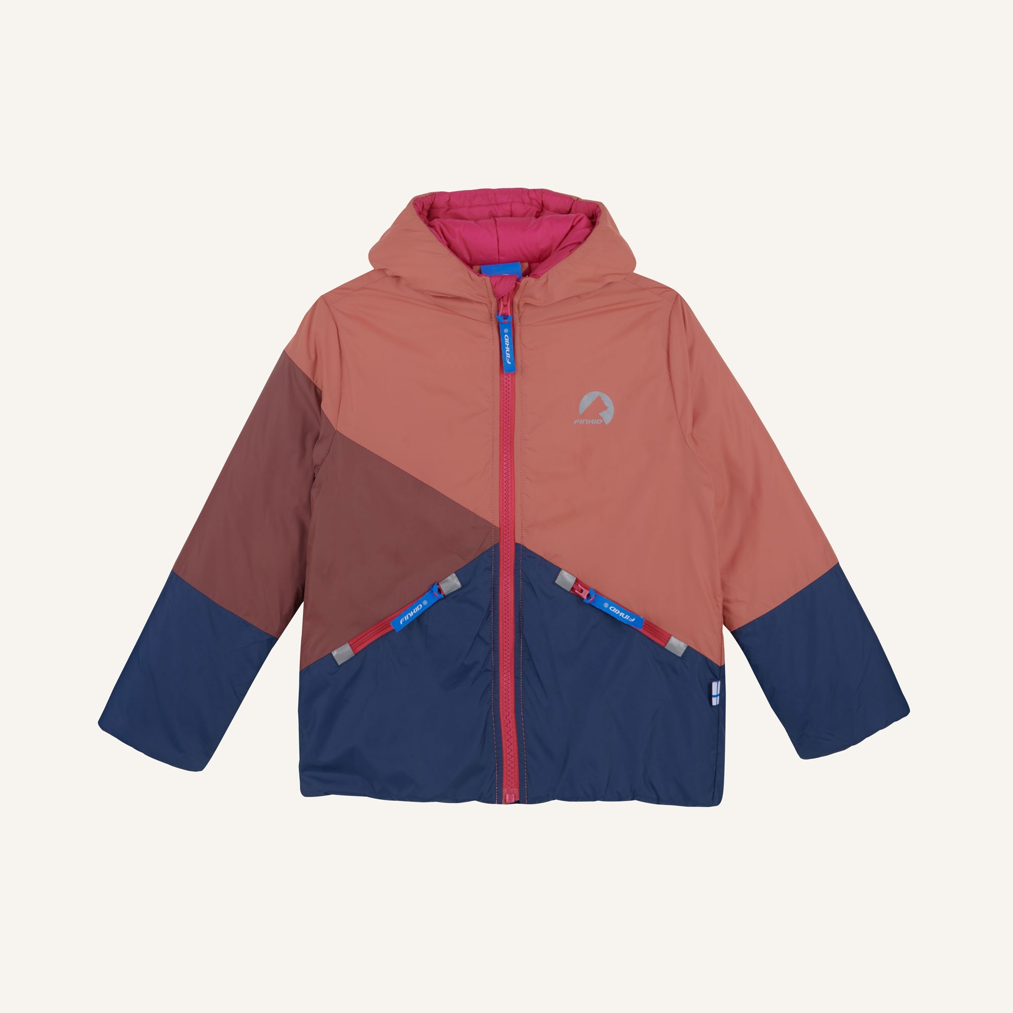 finkid-sirkus-kinder-zip-in-innenjacke-colorblocking-leicht-wattiert image 8