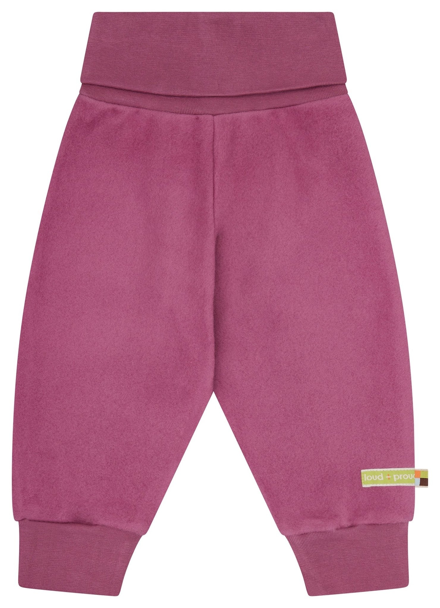 loud-proud-hose-aus-baumwoll-fleece-mit-umschlagbund image 4