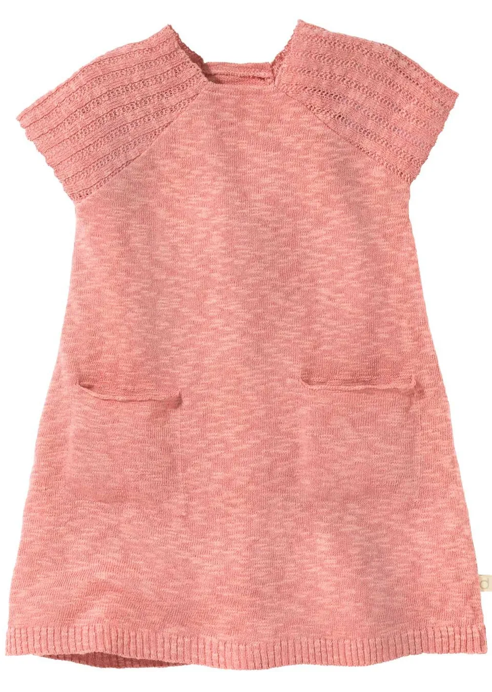 disana-leinen-strickkleid-m-dchen-sommer-kleid-knielang-aus-bio-baumwolle-und-bi image 1