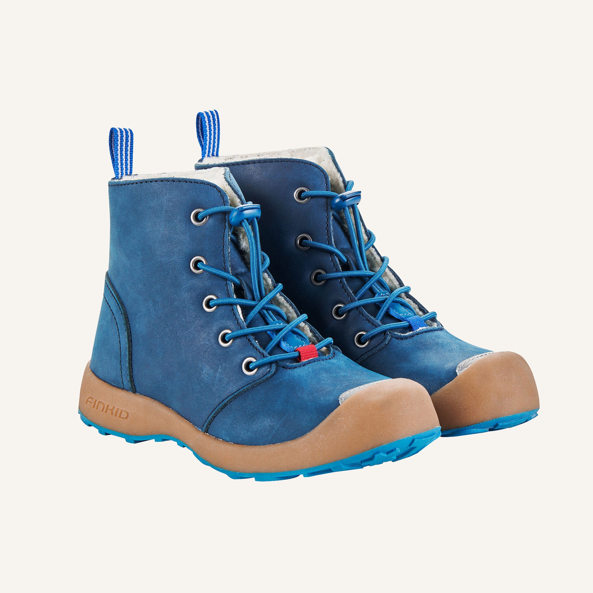finkid-siipi-kinder-lederstiefel-mit-schn-rung-und-wintersohle image 1