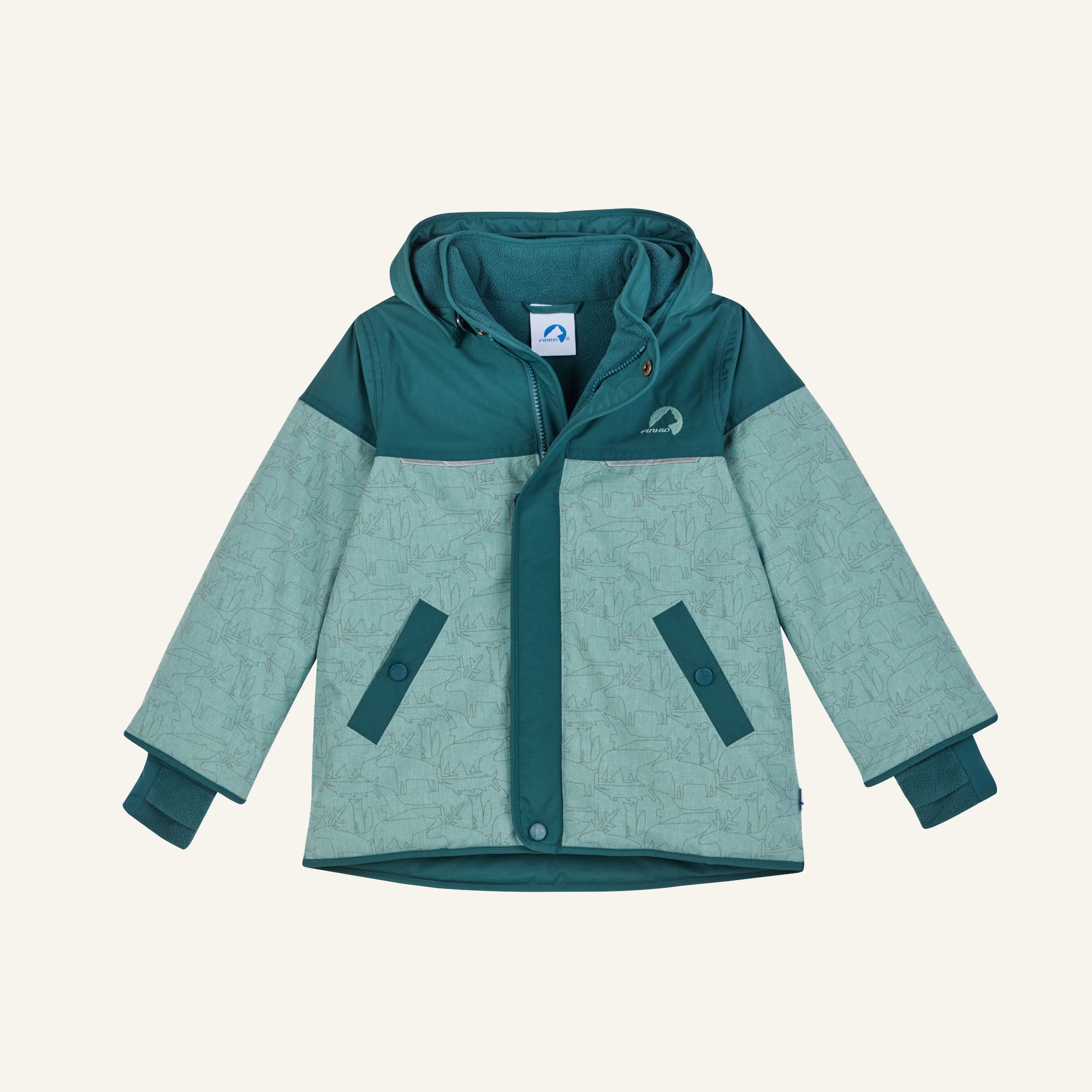 finkid-livo-winterparka-kinder-wasserdicht-mit-schneefang image 1
