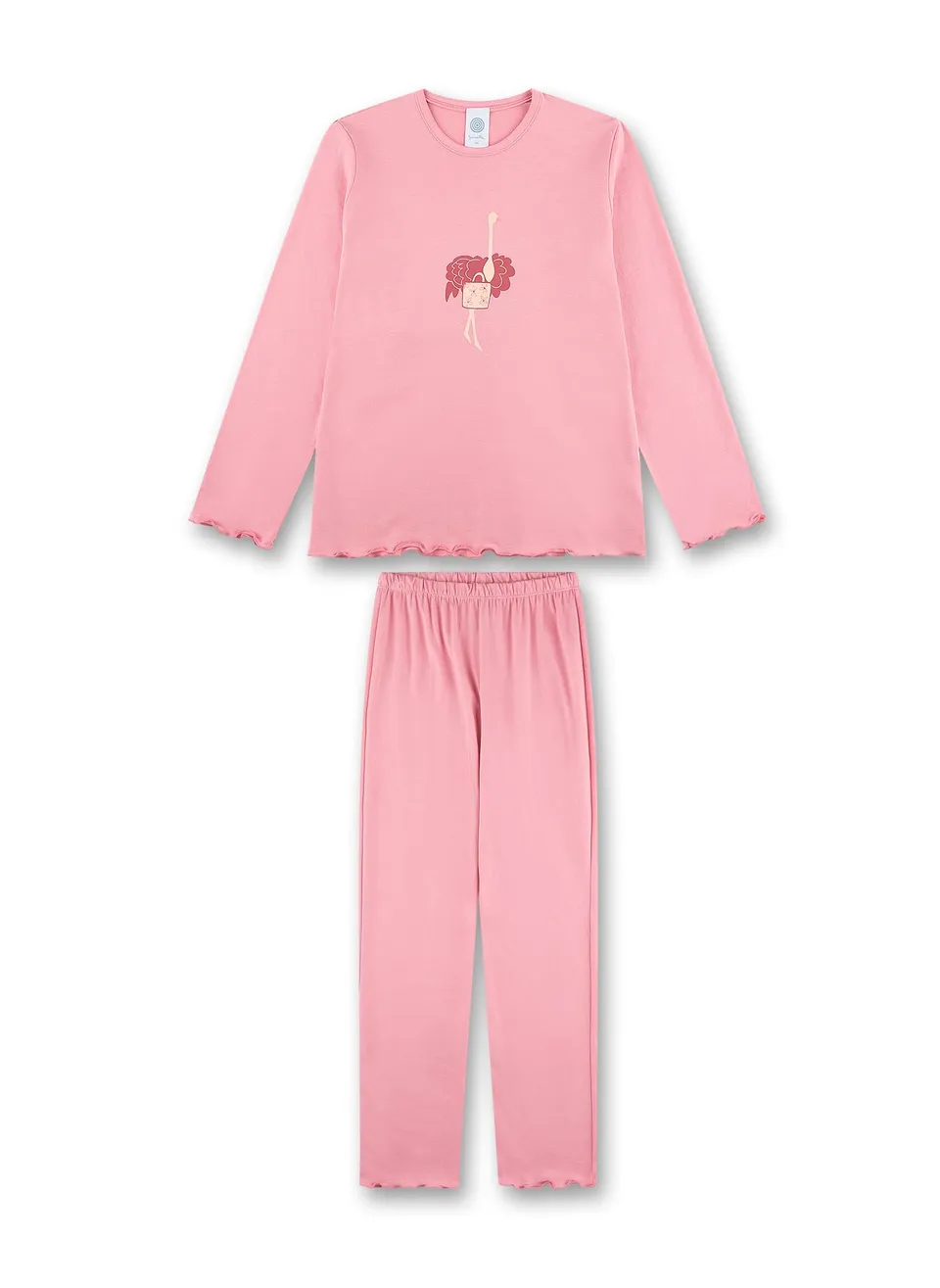 sanetta-m-dchen-schlafanzug-lang-rosa-pyjamaset-aus-baumwoll-modal-mix image 1