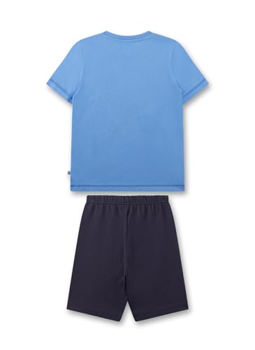sanetta-jungen-schlafanzug-kurz-blau-pyjamaset-aus-baumwolle image 5