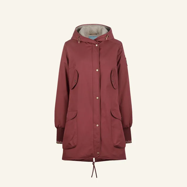 finkid-ivalukka-damen-winterparka-baumwolle-teddyfleece image 1