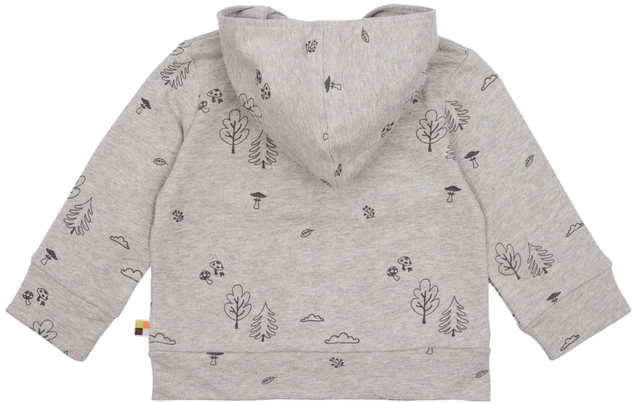 loud-proud-jacke-strukturstrick-mit-druck-kapuzenjacke-wald-motiv image 4
