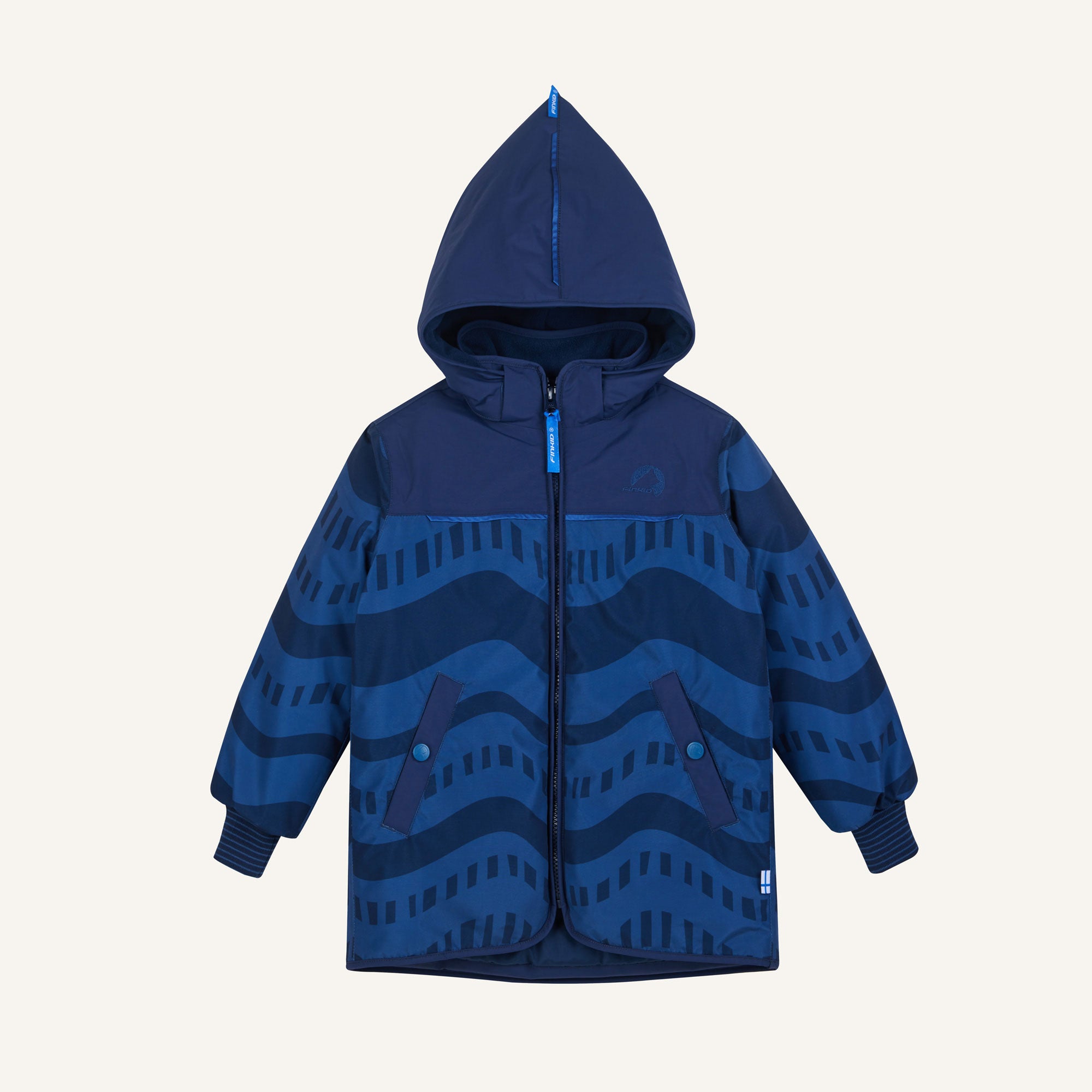 finkid-kuvio-winterjacke-kinder-winterparka-wasserdicht-nordik-print image 2