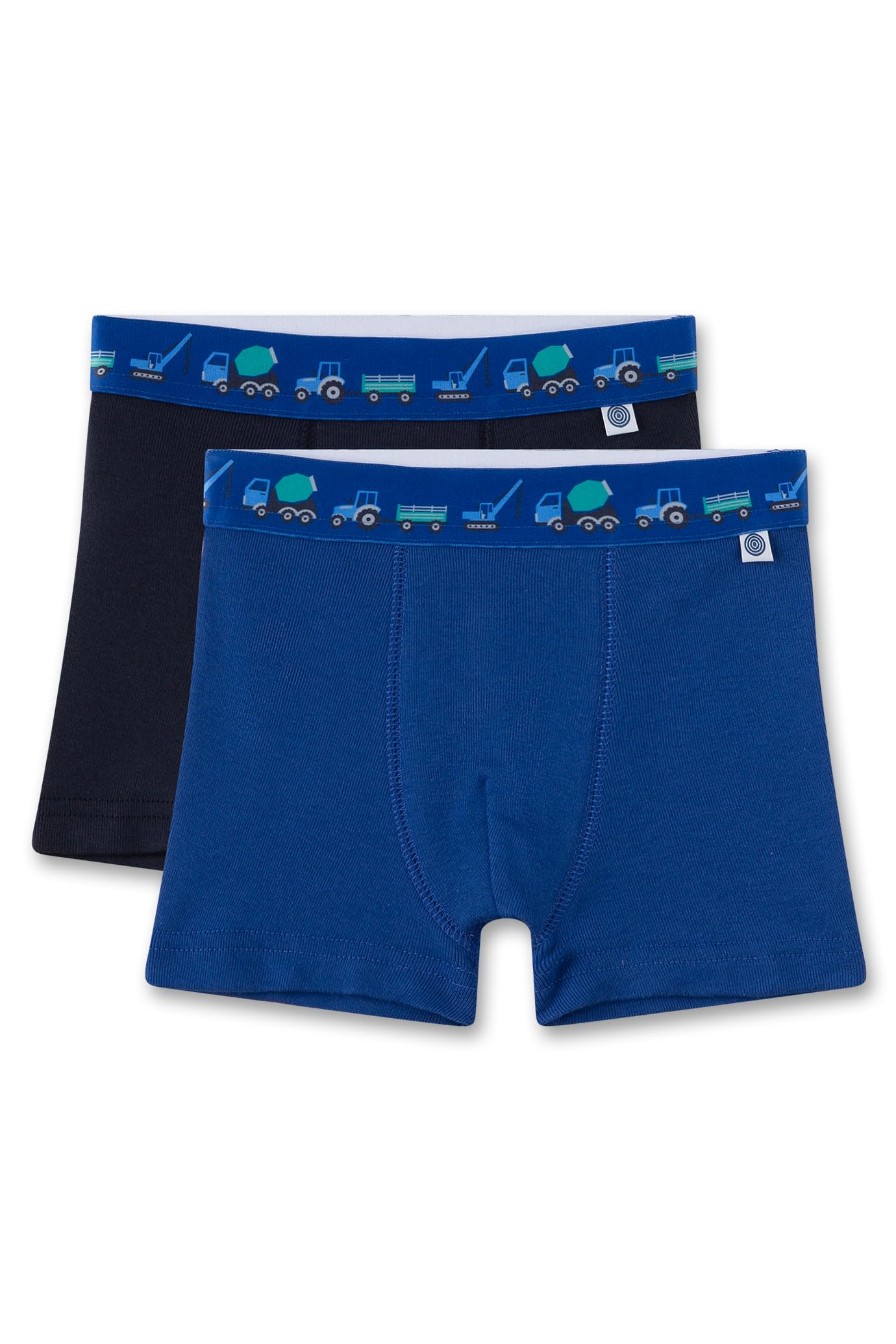 sanetta-jungen-hipshorts-doppelpack-blau-dunkelblau-baustellenautos-unterhose-f- image 1