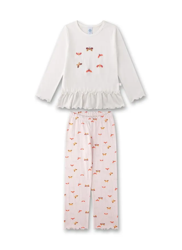 sanetta-m-dchen-schlafanzug-off-white-baumwoll-modal-mix-pyjamaset-f-r-m-dchen image 1