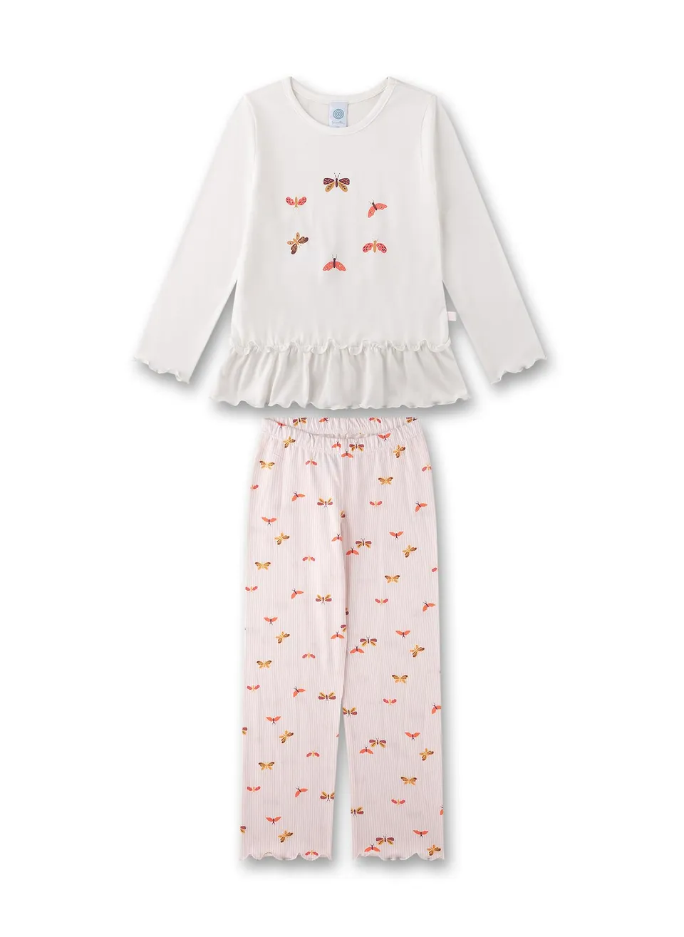 sanetta-m-dchen-schlafanzug-off-white-baumwoll-modal-mix-pyjamaset-f-r-m-dchen image 1