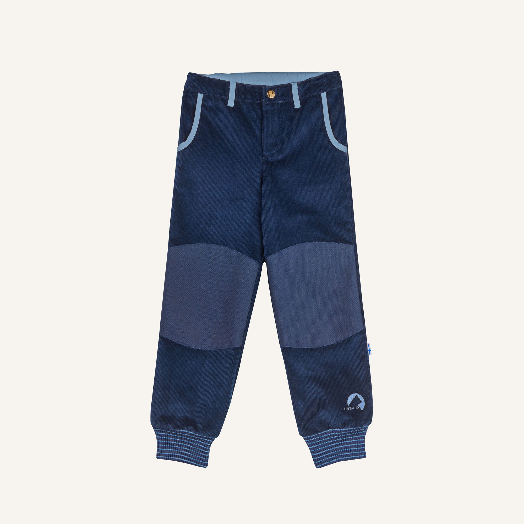 finkid-kisuli-kinder-outdoorhose-kord-mitwachsfunktion-knieverst-rkung image 3