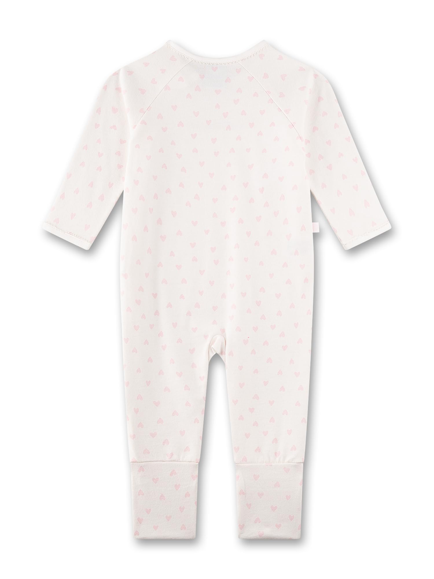 sanetta-baby-strampler-wei-herzen-beige-m-dchen-overall-baumwolle image 2