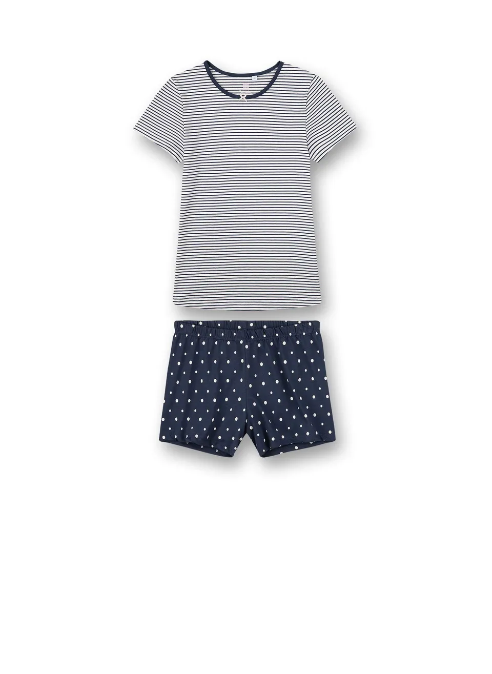 sanetta-m-dchen-schlafanzug-kurz-blau-pyjamaset image 1