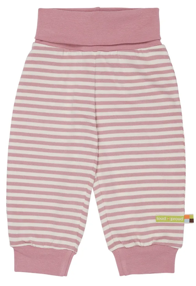 loud-proud-weiche-hose-geringelter-jersey-babyhose-mit-umschlagbund image 1