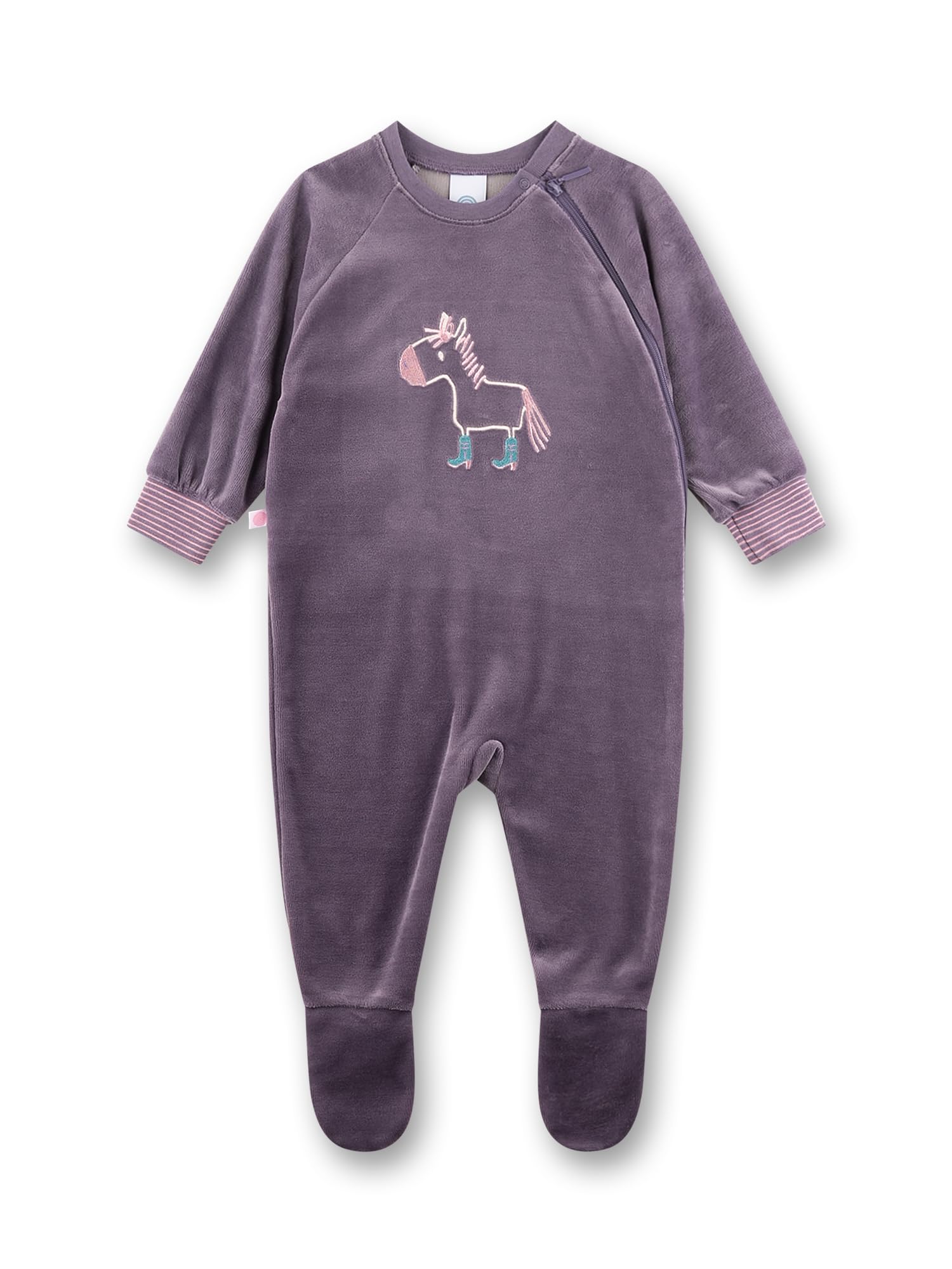 sanetta-baby-strampler-lila-esel-aus-nicki-f-r-m-dchen image 1
