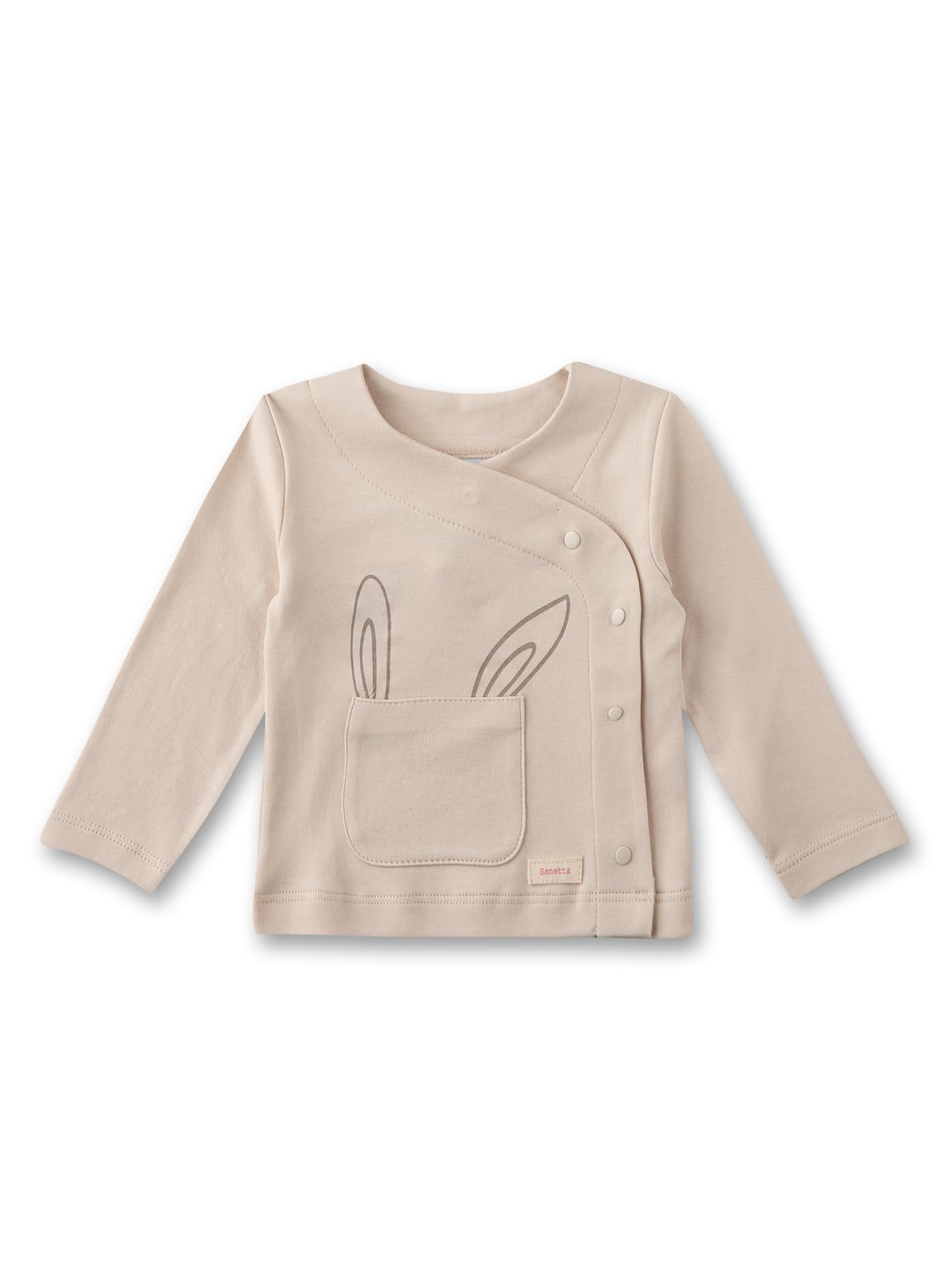 sanetta-pure-baby-wickelshirt-beige-hase-bio-baumwolle-gots image 1