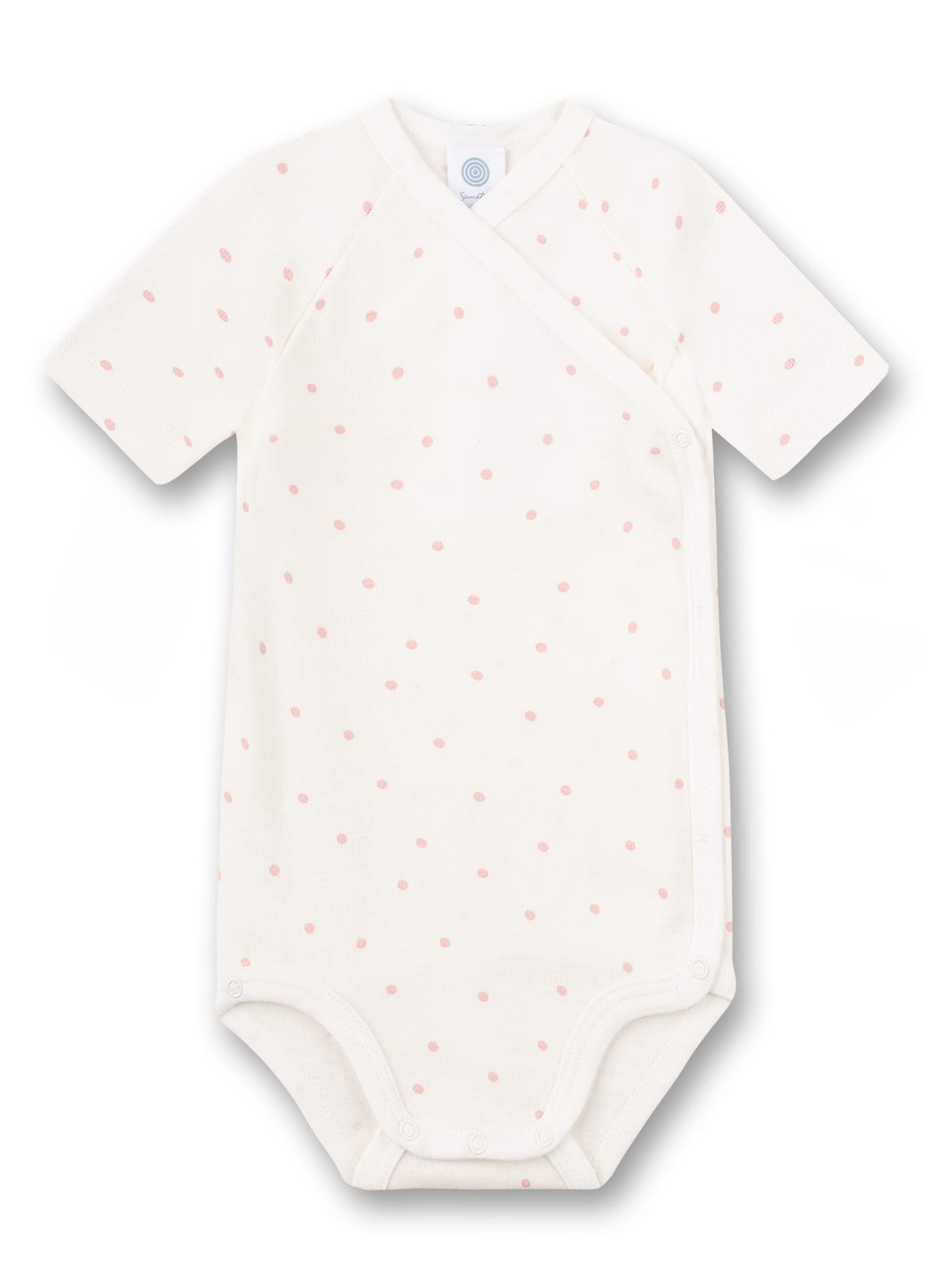 sanetta-baby-wickelbody-kurzarm-wei-dots-bio-baumwolle-f-r-m-dchen image 2