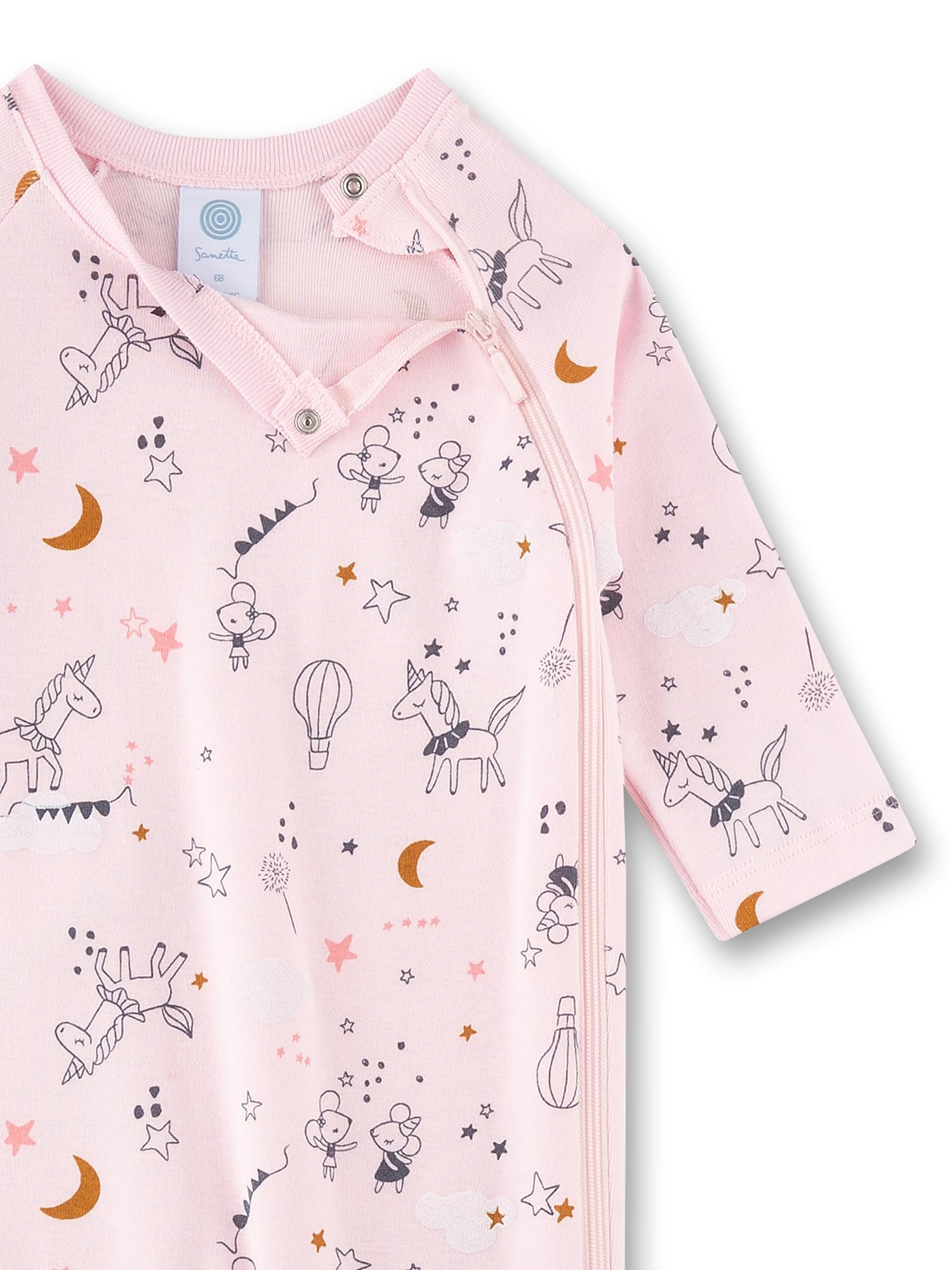 sanetta-baby-strampler-rosa-einhorn-m-dchen-overall-atmungsaktiv image 3