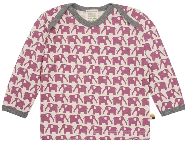 loud-proud-shirt-langarm-mit-druck-elefanten-bio-baumwolle image 1