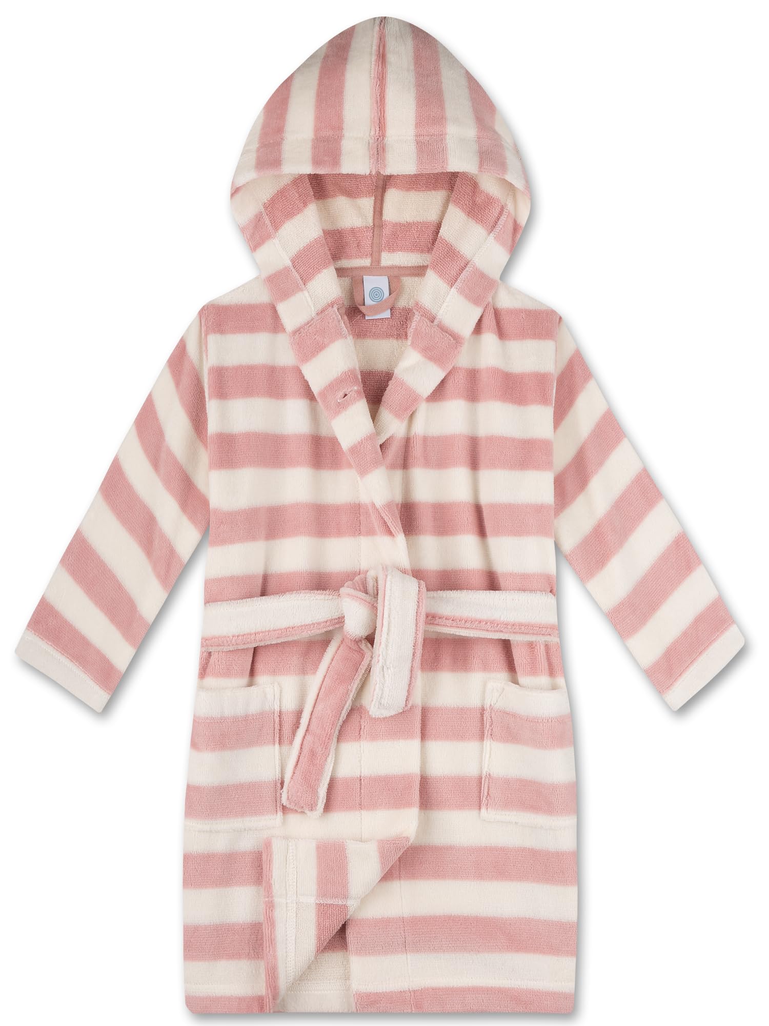 sanetta-m-dchen-bademantel-rosa-gestreift-baumwoll-mix-terry-fleece image 2