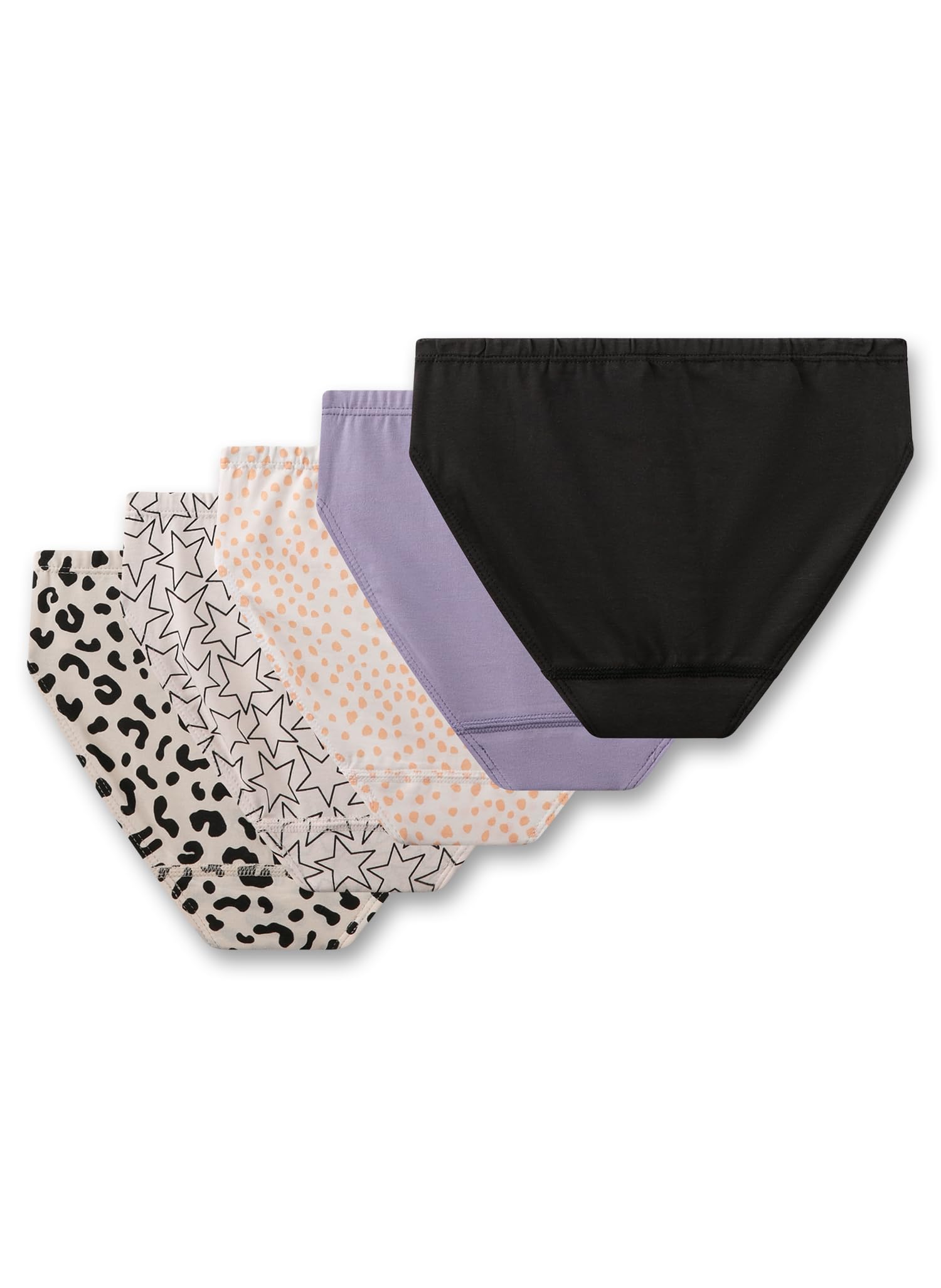 sanetta-m-dchen-rioslip-5er-pack-leo-stern-dots-lila-schwarz image 2