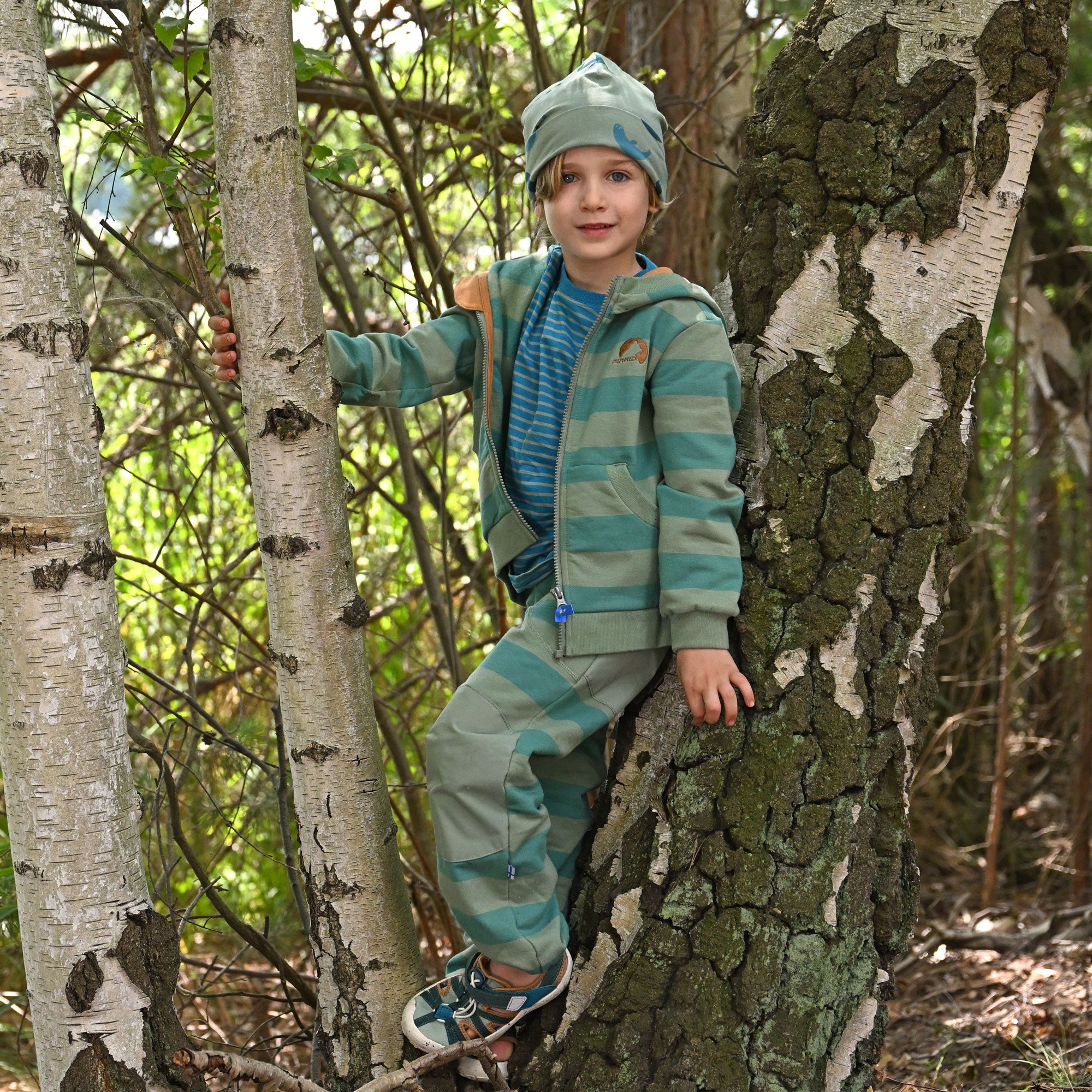 finkid-laiva-sweatjacke-zip-in-biobaumwolle-mit-k-ngurutaschen image 8