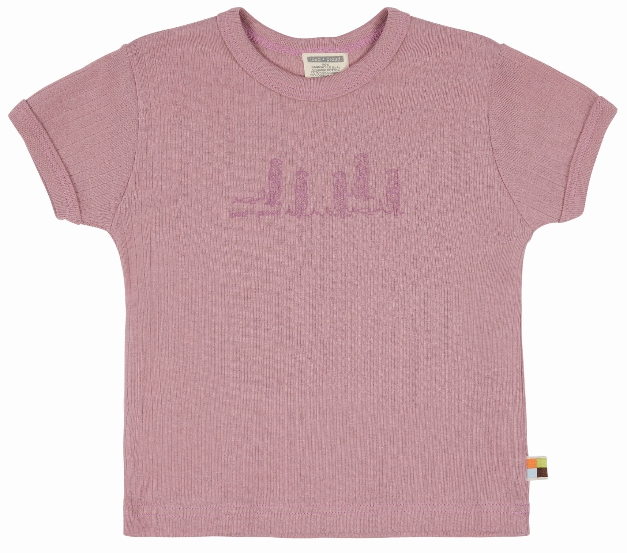 loud-proud-t-shirt-derby-rib-mit-tierdruck image 1
