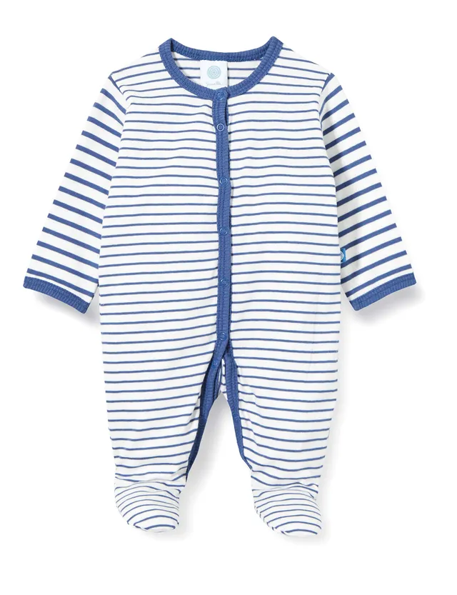 sanetta-baby-jungen-strampler-blau-schlafanzug-strampler image 1
