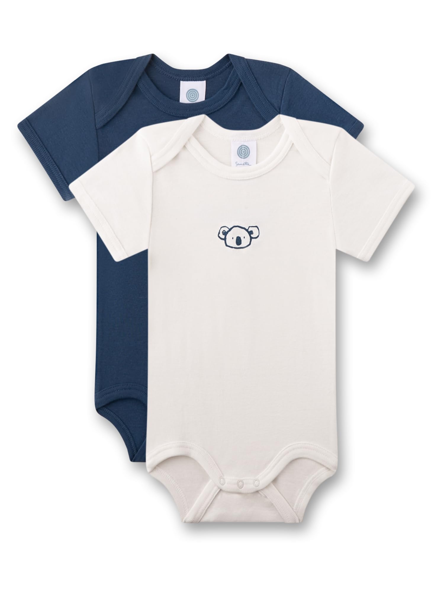 sanetta-baby-body-kurzarm-doppelpack-blau-und-beige-koala-f-r-jungen-aus-bio-bau image 1