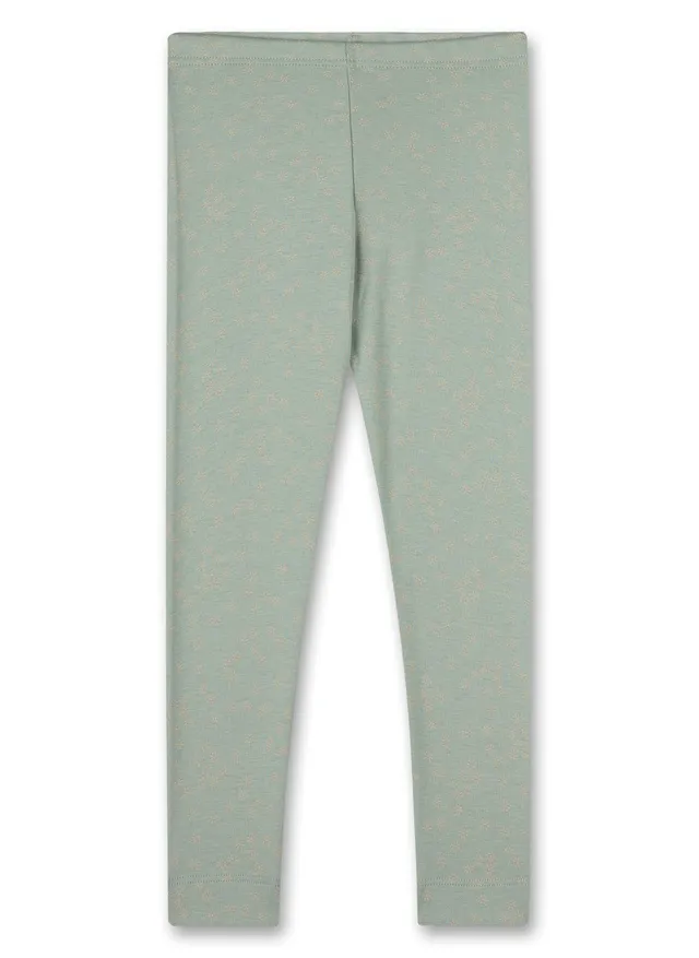 sanetta-m-dchen-feinripp-leggings-gr-n-mit-floralem-alloverprint image 1