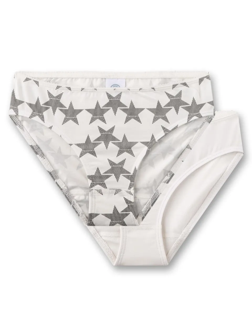 sanetta-m-dchen-rioslip-doppelpack-beige-sterne-unterhose-baumwolle image 1