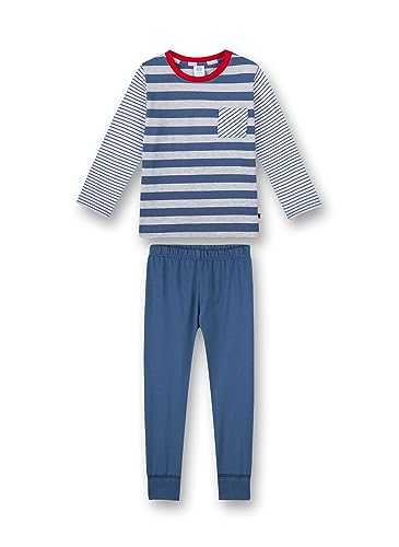 sanetta-jungen-schlafanzug-lang-blau-pyjamaset image 4