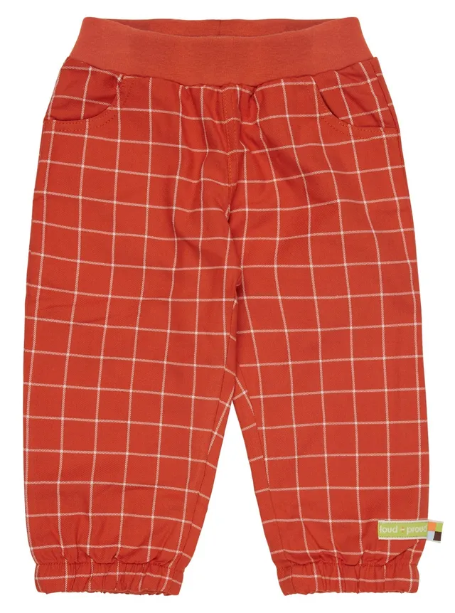 loud-proud-karo-hose-karierte-popeline-hose-mit-jerseyfutter image 1