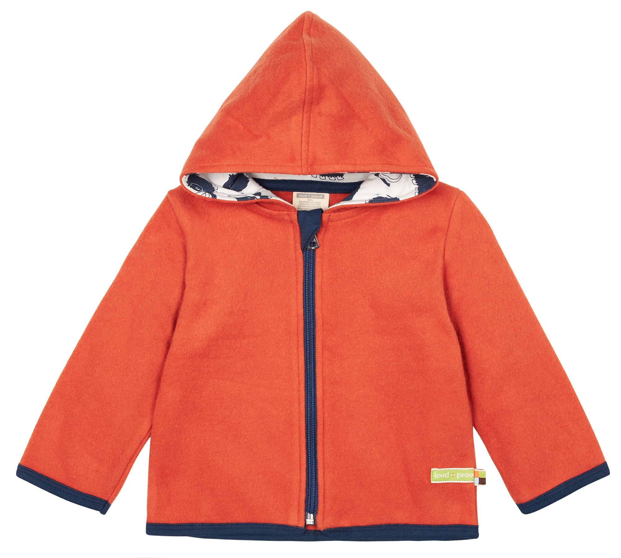 loud-proud-jacke-fleece-kapuzenjacke-aus-baumwoll-fleece-mit-reissverschluss image 1