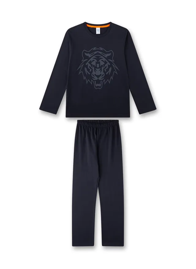 sanetta-jungen-schlafanzug-lang-dunkelblau-pyjamaset-aus-baumwolle image 1