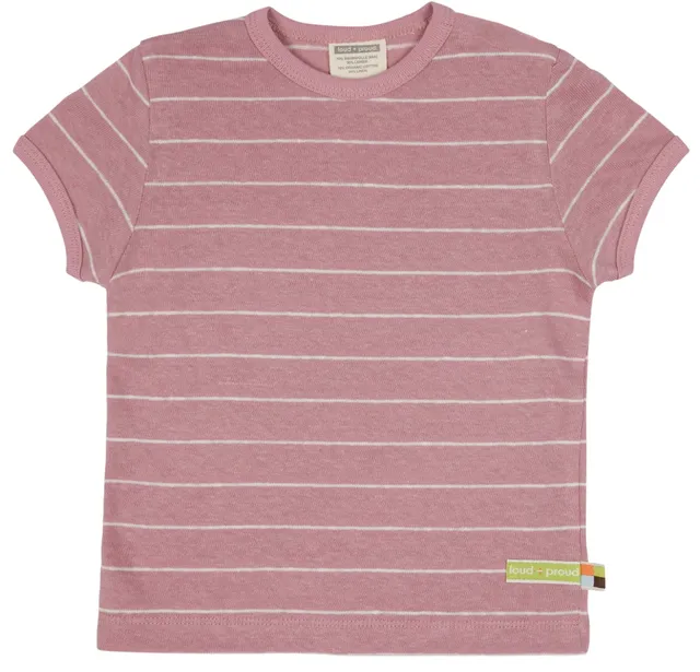 loud-proud-t-shirt-streifen-mit-leinen image 1
