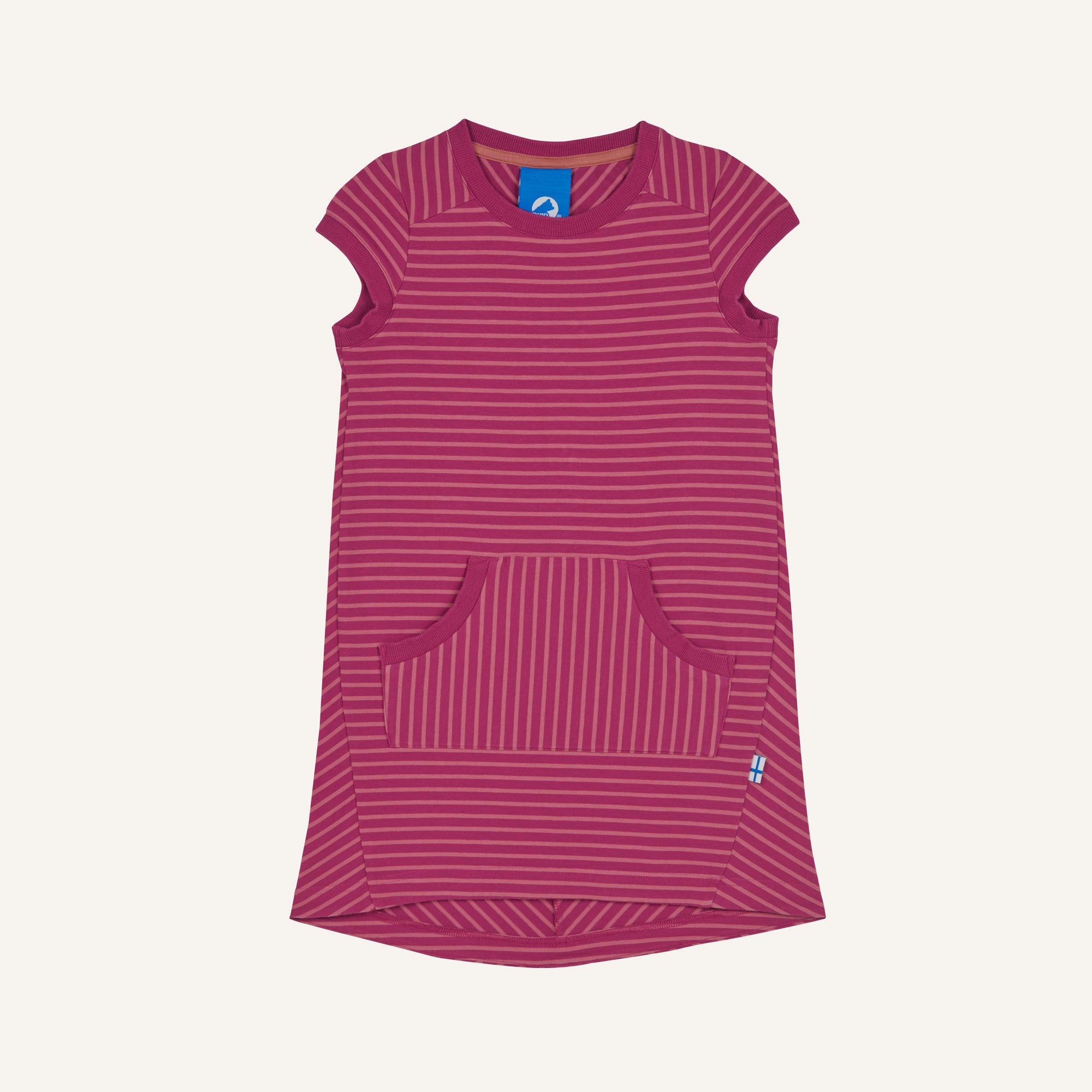 finkid-keidas-kinder-kurzarmkleid-biobaumwolle-streifen image 3