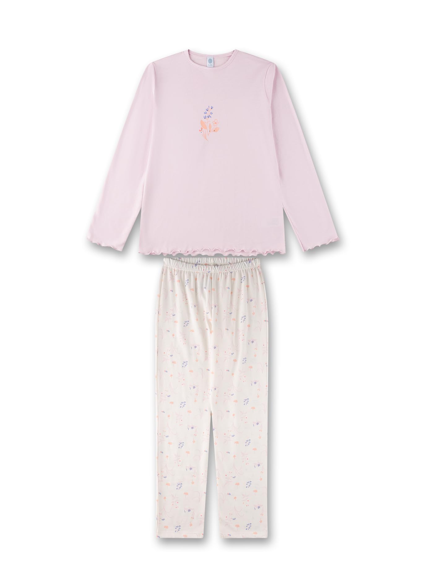 sanetta-m-dchen-schlafanzug-lang-rosa-pyjamaset-aus-baumwoll-modal-mix-2 image 1