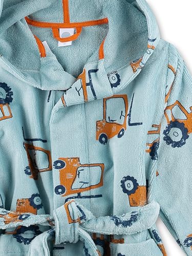 sanetta-jungen-bademantel-blau-traktor-aus-frottee image 6