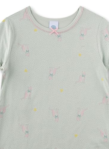 sanetta-m-dchen-schlafanzug-kurz-gr-n-katze-schlafanzug-aus-baumwoll-modal-mix image 6