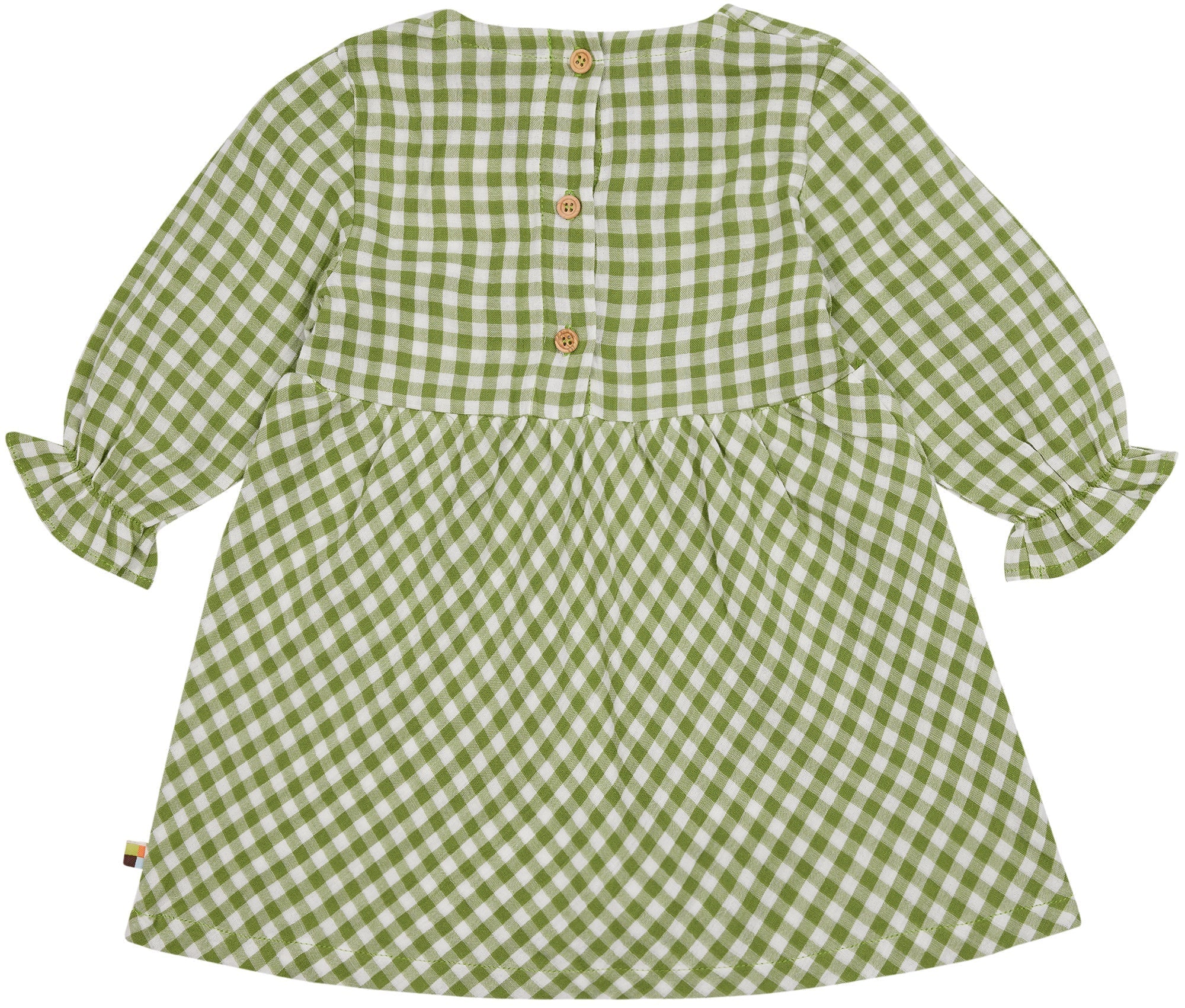 loud-proud-musselin-kleid-mit-karo-holzkn-pfe image 2