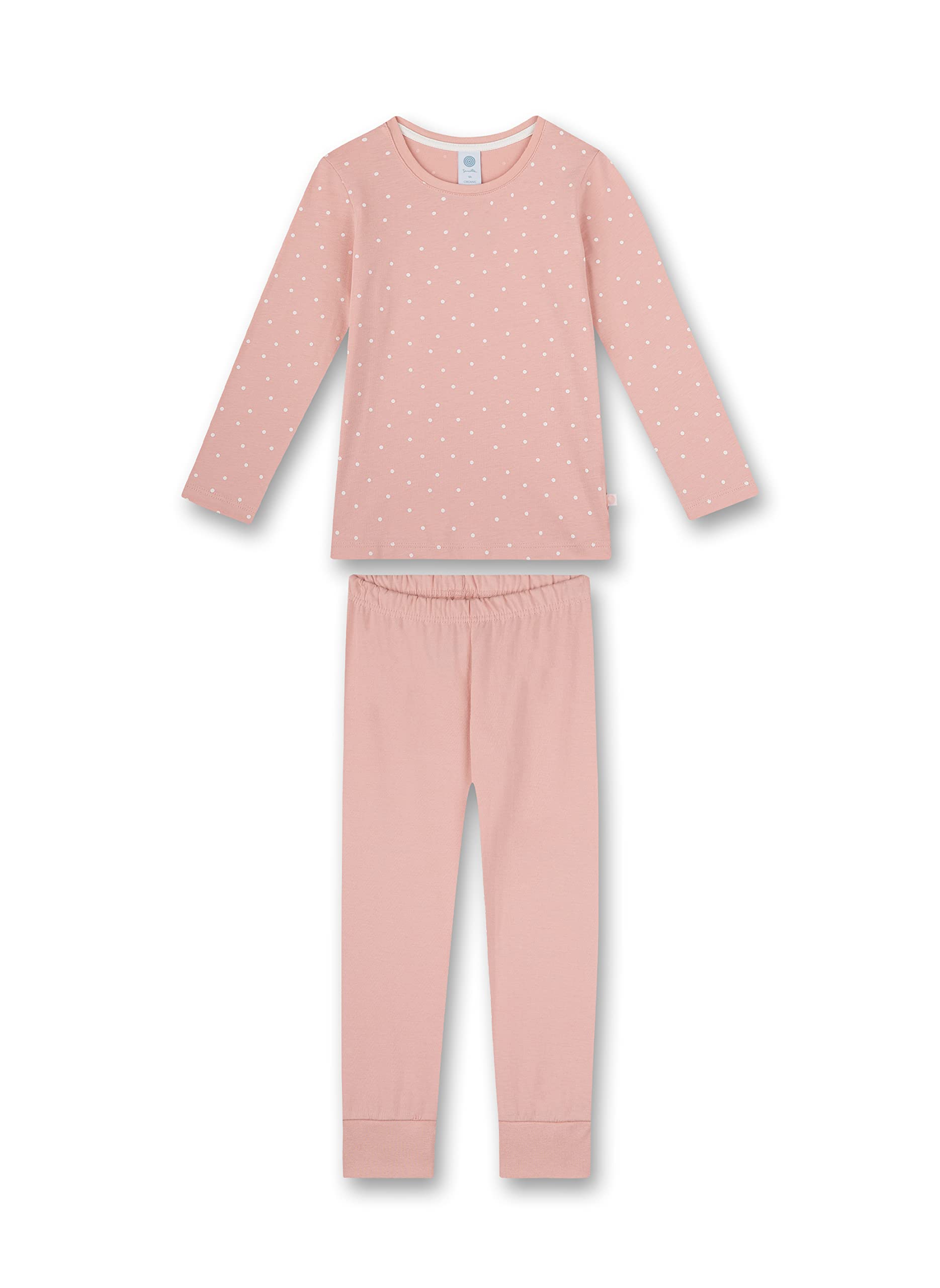 sanetta-m-dchen-schlafanzug-lang-rosa-punkte-pyjamaset image 1