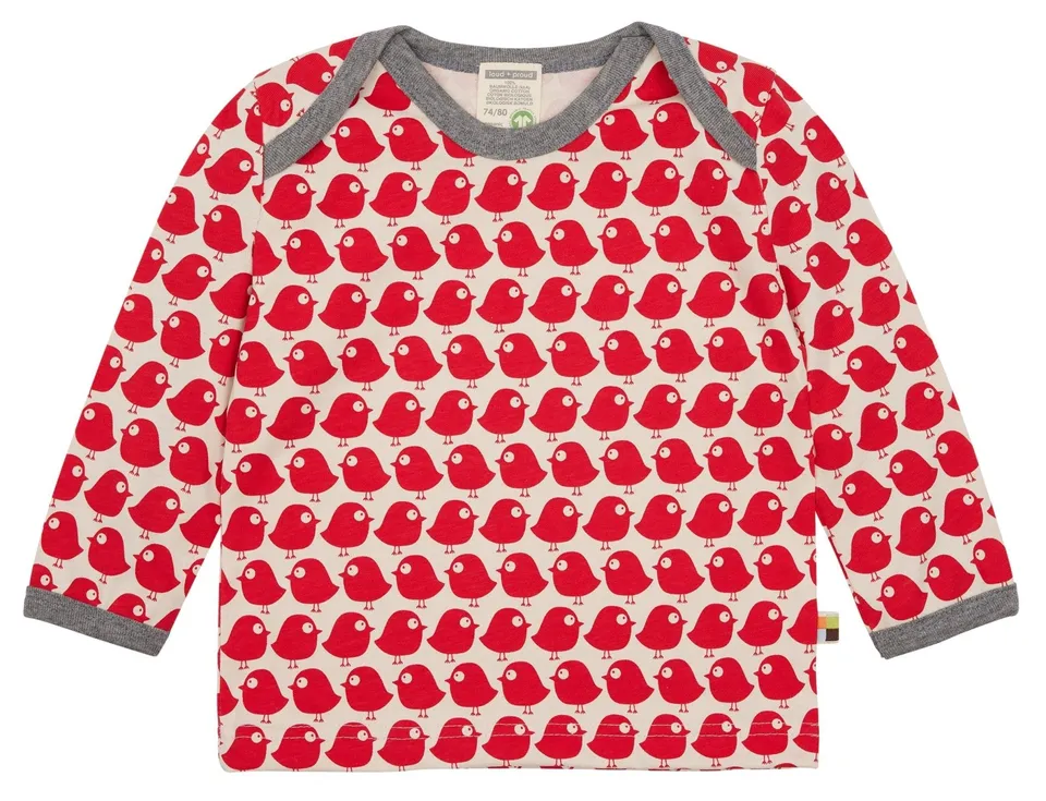 loud-proud-shirt-langarm-mit-druck-v-gel-bio-baumwoll-shirt image 1