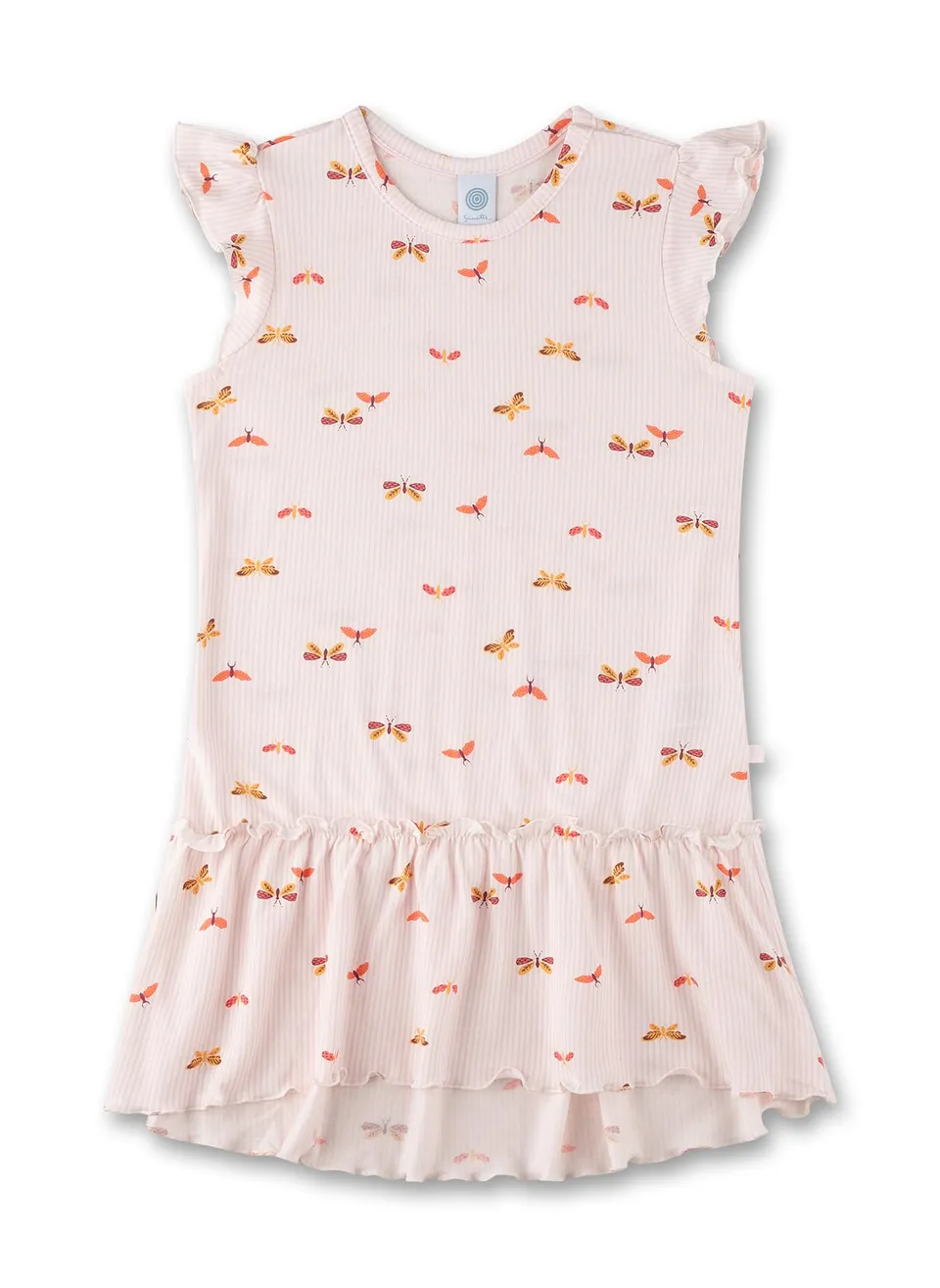sanetta-m-dchen-nachthemd-kurzarm-rosa-schmetterling-baumwoll-modal-mix image 1