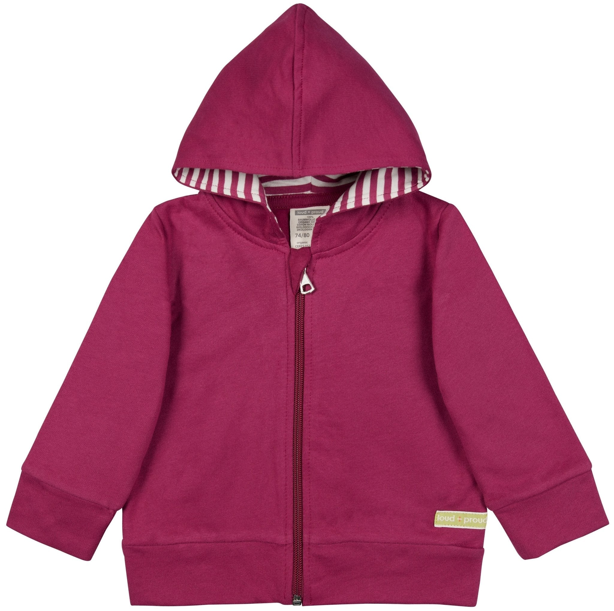 loud-proud-sweatjacke-mit-kapuze-samtige-oberfl-che image 5