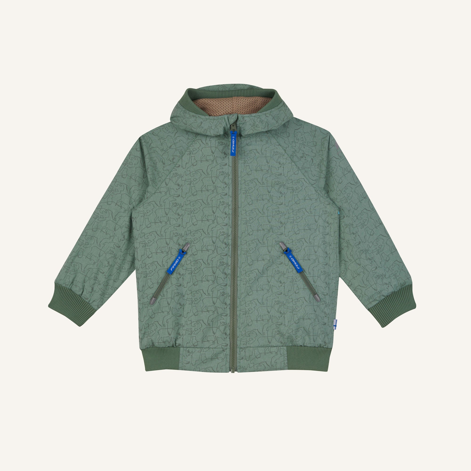 finkid-tallessa-kinder-outdoorjacke-zip-in-reflektierend image 4