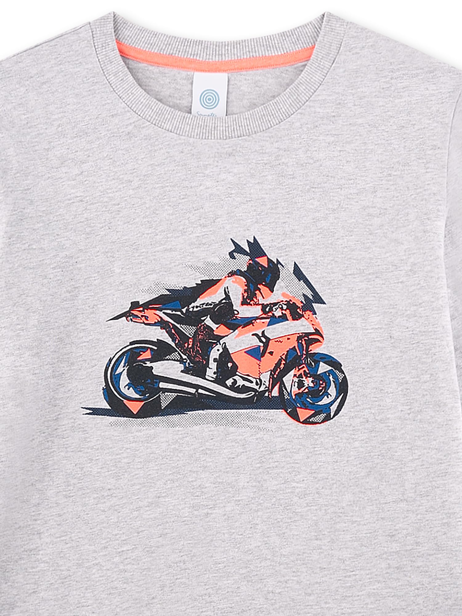 sanetta-jungen-schlafanzug-lang-grau-mit-motorrad-aus-baumwolle image 3